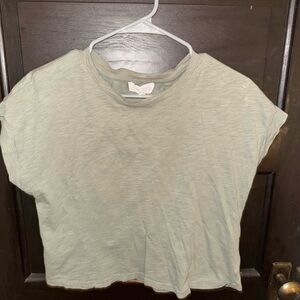 Pink Rose Soft Green Short Sleeve Tee